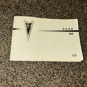 2008 Pontiac, G6 owner manual
